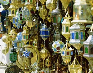 Lanterns for sale in the souk near the Djemaa el Fna (Jemaa el Fna) Lanterns for sale in the souk near the Djemaa el Fna (Jemaa el Fna)