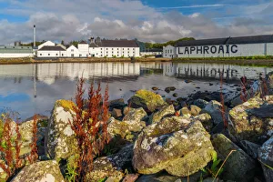 Laphroaig Whisky Distillery, Loch Laphroaig, Islay, Argyll and Bute, Scotland, United Kingdom, Europe Laphroaig Whisky Distillery, Loch Laphroaig, Islay, Argyll and Bute, Scotland, United Kingdom, Europe