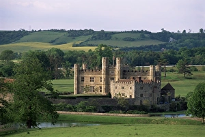 Prints of Leeds Castle, Kent, England, United Kingdom, Europe Leeds Prints: Leeds Castle Print, Kent Landscape