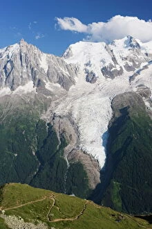 Images Dated 16th July 2009: Les Boissons Glacier, Chamonix Valley, Rhone Alps, France, Europe