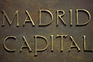 Central Post Office Spain Prints: Detail of letterbox, Central Post Office, Madrid, Spain, Europe