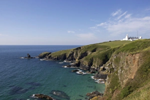 European Coast Prints: Lighthouse, Lizard Point, Cornwall, England, United Kingdom, Europe