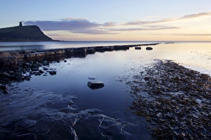 UNESCO World Heritage Site Dorset Prints: Limestone ledges and Clavell Tower