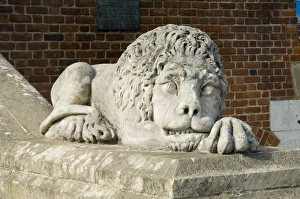 Lions at base of Town Hall tower in Main Market Square Lions at base of Town Hall tower in Main Market Square