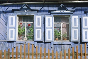 Prints of Listvianka, Lake Baikal, Siberia, Russia Russian Architecture Prints: Lake Baikal Print - Listvianka Village
