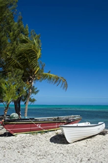 Little fishing boats, Providenciales, Turks and Caicos, Caribbean, Central America Little fishing boats, Providenciales, Turks and Caicos, Caribbean, Central America