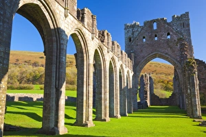 United Kingdom National Landmarks Prints: Llanthony Priory, Brecon Beacons, Wales, United Kingdom, Europe