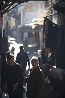Colorful City Location Images Prints: Local Moroccans in souk