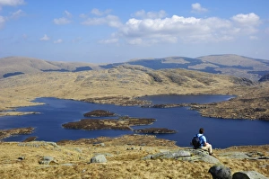 Loch Enoch from Merrick, Galloway Hills, Dumfries and Galloway, Scotland, United Kingdom, Europe Loch Enoch from Merrick, Galloway Hills, Dumfries and Galloway, Scotland, United Kingdom, Europe