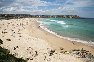Looking across Bondi Beach in the Eastern Suburbs towards North Bondi, Bondi Looking across Bondi Beach in the Eastern Suburbs towards North Bondi, Bondi