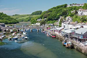 Looe Harbour Print, Cornwall, England