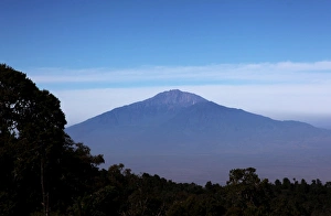 Looking towards Mount Meru from the Shira Plateau below Kilimanjaros Uhuru Peak Looking towards Mount Meru from the Shira Plateau below Kilimanjaros Uhuru Peak