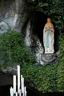 Cave Collection: Lourdes grotto, Lourdes, Hautes Pyrenees, France, Europe
