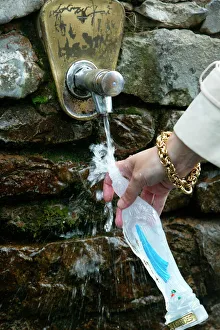 Lourdes holy water, Lourdes, Hautes Pyrenees, France, Europe Lourdes holy water, Lourdes, Hautes Pyrenees, France, Europe