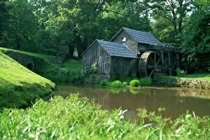 Images Dated 1st February 2008: Mabry Mill, restored and working, Blue Ridge Parkway, south Appalachian Mountains