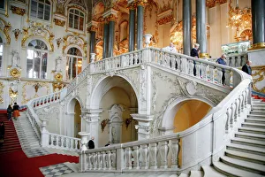 The main staircase at the Winter Palace. St. Petersburg, Russia, Europe The main staircase at the Winter Palace. St. Petersburg, Russia, Europe