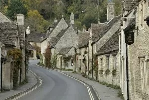 Images Dated 28th October 2010: Main street through the village of Castle Combe, Wiltshire, Cotswolds, England