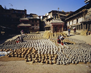 Nepalese Pottery Print at Potters Square, Bhaktapur