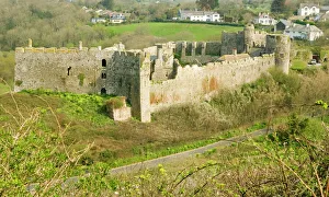 Pembrokeshire Castles Prints: Manorbier castle