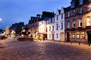 Market Street at dusk, St Andrews, Fife, Scotland Market Street at dusk, St Andrews, Fife, Scotland
