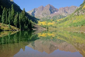 Images Dated 28th August 2008: Maroon Bells Print, Aspen Landscape