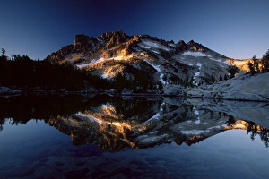 Mirror Image Of Mountains Prints: McClellan Peak