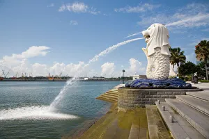 Merlion Print, Marina Bay, Singapore