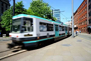 Metrolink Tram, Manchester, England, United Kingdom, Europe Metrolink Tram, Manchester, England, United Kingdom, Europe