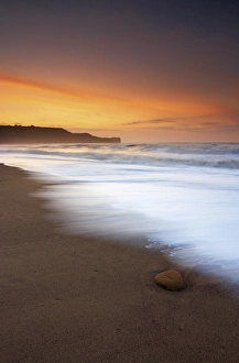 A midsummer evening on the beach at Sandsend, North Yorkshire Coast, Yorkshire A midsummer evening on the beach at Sandsend, North Yorkshire Coast, Yorkshire