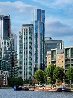England Coastal Views Prints: Millwall Outer Dock, Isle of Dogs, London, England, United Kingdom, Europe