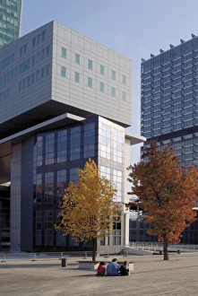 Flanders Landscape Photography Prints: Modern office blocks, Euralille, Lille, Flanders, Nord, France, Europe