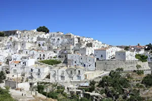 Village Prints: Monte Sant Angelo Print, Puglia Italy Europe