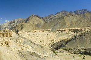 Indian Himalayas Landscape Prints: Moon Land eroded cliffs