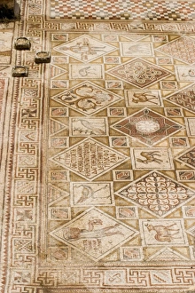 Middle Eastern Cultural Heritage Prints: Mosaics, Jerash