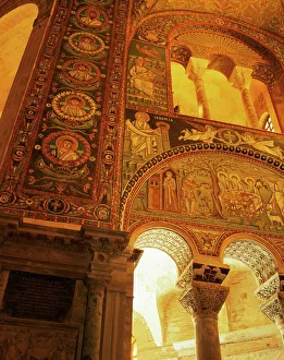Prints of Mosaics, St. Vitalis church, Ravenna, Emilia-Romagna, Italy, Europe Emilia-Romagna Prints: Mosaics Print from St. Vitalis church in Ravenna, Italy