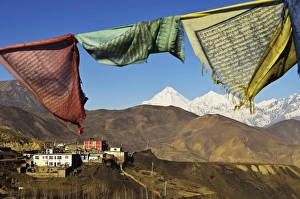 Muktinath and Dhaulagiri Himal, Muktinath Valley, Annapurna Conservation Area, Mustang District Muktinath and Dhaulagiri Himal, Muktinath Valley, Annapurna Conservation Area, Mustang District