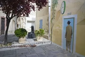 Images Dated 14th May 2015: Mural in the town of Sigean, Languedoc-Roussillon, France, Europe