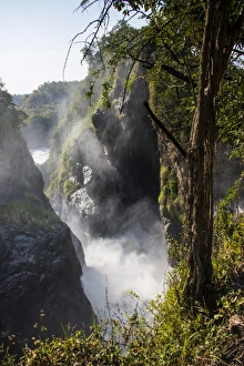 Murchison Falls (Kabarega Falls) on the Nile, Murchison Falls National Park, Uganda, East Africa, Africa Murchison Falls (Kabarega Falls) on the Nile, Murchison Falls National Park, Uganda, East Africa, Africa