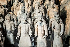 Archaeological Collection: Museum of the Terracotta Warriors, Mausoleum of the first Qin Emperor, Xian, Shaanxi Province