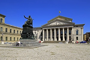 National Theatre Munich on Max-Joseph-Platz Square, Munich, Upper Bavaria, Bavaria National Theatre Munich on Max-Joseph-Platz Square, Munich, Upper Bavaria, Bavaria