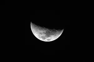 Nearside half moon showing the following Maria, Crisium, Fecunditatis, Tranquilitatis and Serenitatis, seen over Nosara Nearside half moon showing the following Maria, Crisium, Fecunditatis, Tranquilitatis and Serenitatis, seen over Nosara