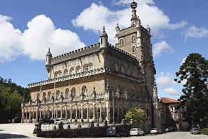 The neo-Manueline Palace of Busaco, now a five star heritage hotel, in the Busaco Forest at Luso The neo-Manueline Palace of Busaco, now a five star heritage hotel, in the Busaco Forest at Luso