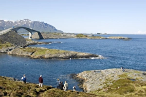 The new Atlantic Road connecting islands between Molde and Kristiansund The new Atlantic Road connecting islands between Molde and Kristiansund