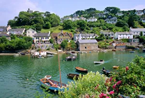 Devon Prints: Noss Mayo Village Print
