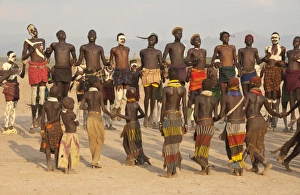 Nyangatom (Bumi) tribal dance ceremony, Omo River Valley, Ethiopia, Africa Nyangatom (Bumi) tribal dance ceremony, Omo River Valley, Ethiopia, Africa