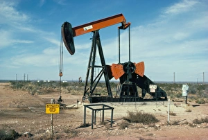 American Oil Industry Prints: Oil well pump