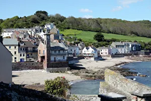 Old clock tower in the village of Kingsand on southwest corner of Plymouth Sound, Devon Old clock tower in the village of Kingsand on southwest corner of Plymouth Sound, Devon