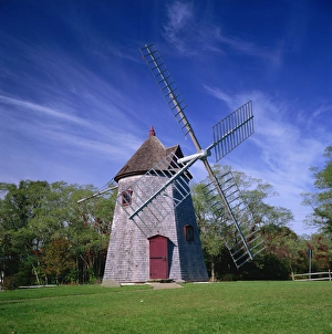 North America Landmarks Prints: The oldest windmill on Cape Cod