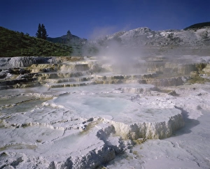 Mammoth Hot Springs Wyoming Prints: Opal Terrace