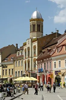Prints of Orthodox cathedral, Piata Sfatului (Council Square), Brasov, Transylvania, Romania, Europe Romania Prints: Orthodox Cathedral Print, Brasov Romania